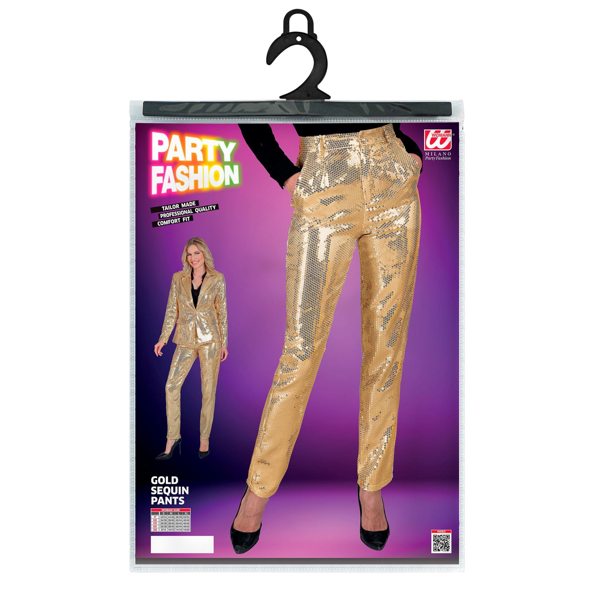 "PARTY FASHION HOSE" (Paillettenhose gold) – Ansicht 5
