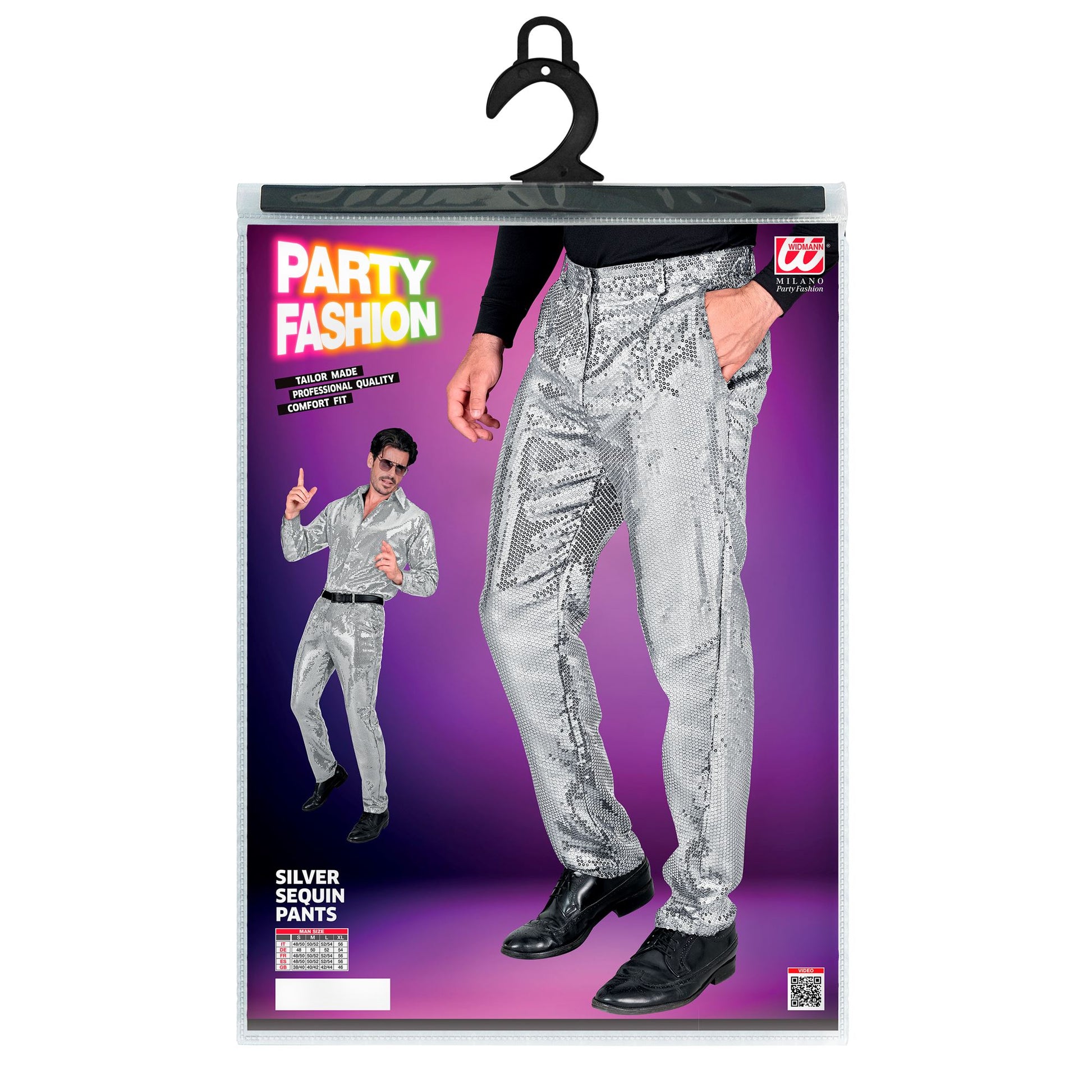 "PARTY FASHION HOSE" (Paillettenhose silber) – Ansicht 4