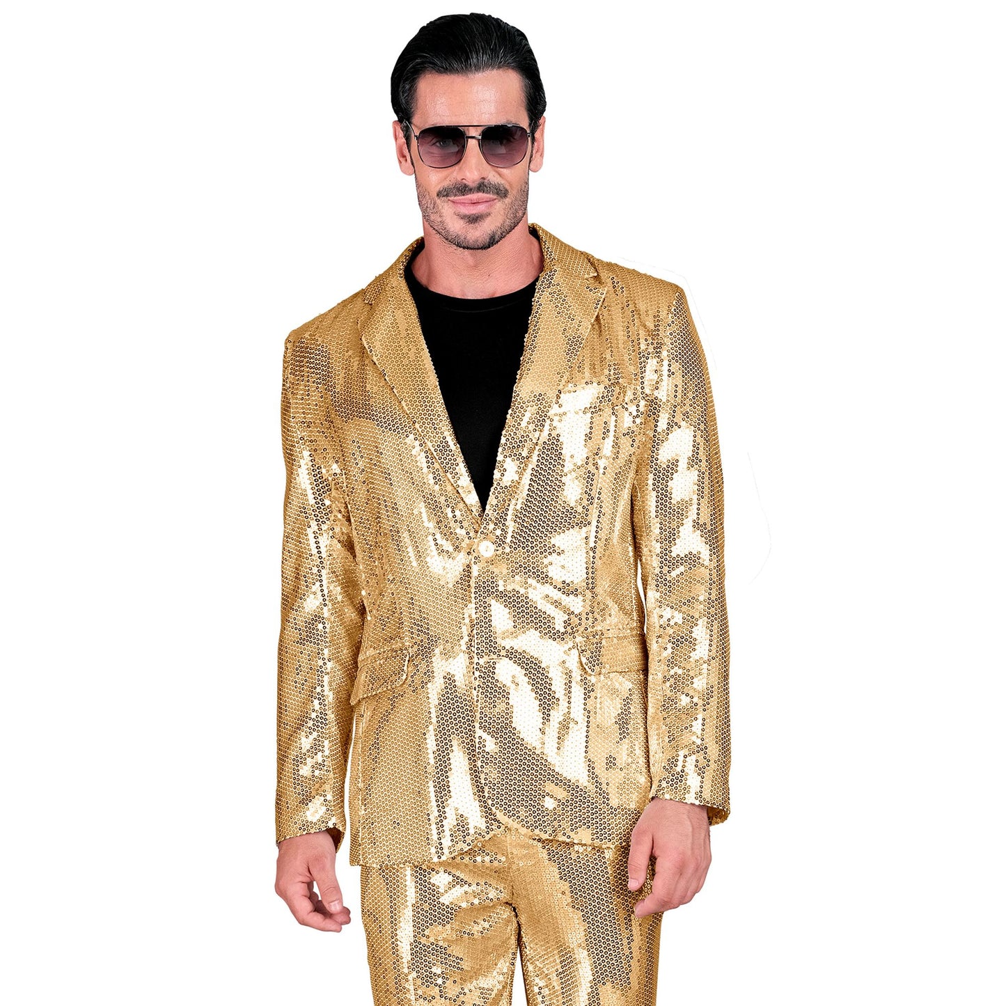 "PARTY FASHION JACKETT" (Pailletten Jackett gold) – Ansicht 3