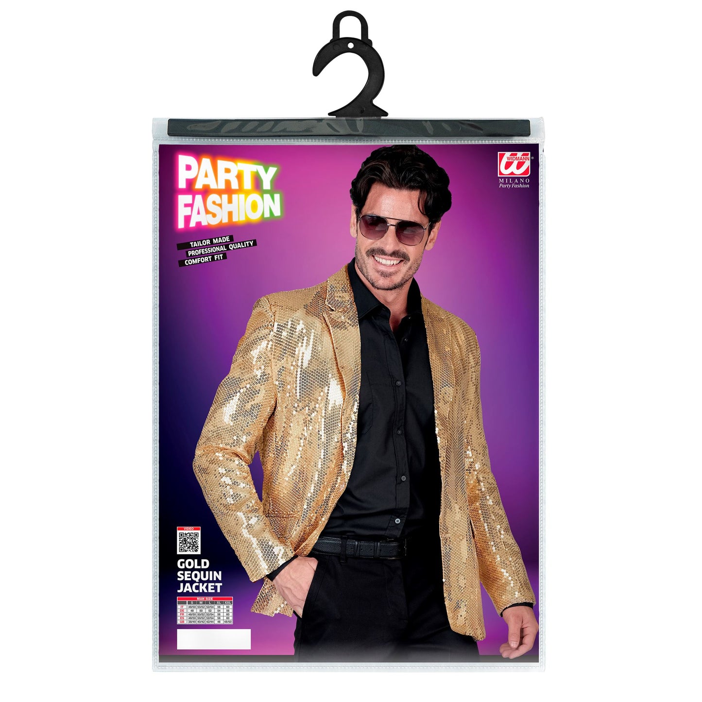 "PARTY FASHION JACKETT" (Pailletten Jackett gold) – Ansicht 4