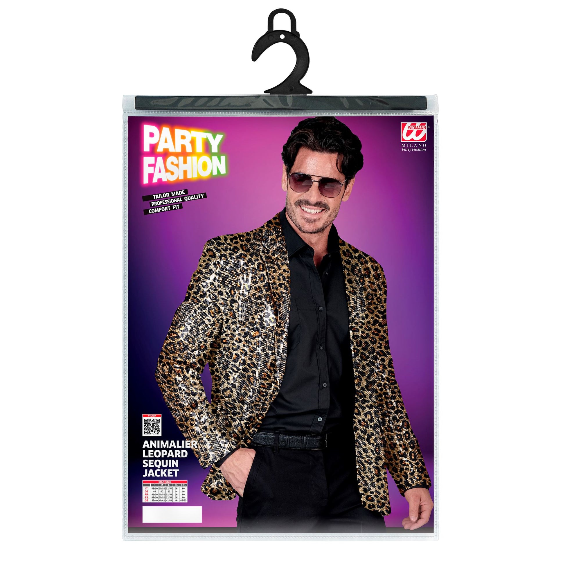 "PARTY FASHION JACKETT" (Pailletten Jackett in Leopardenmuster) – Ansicht 4