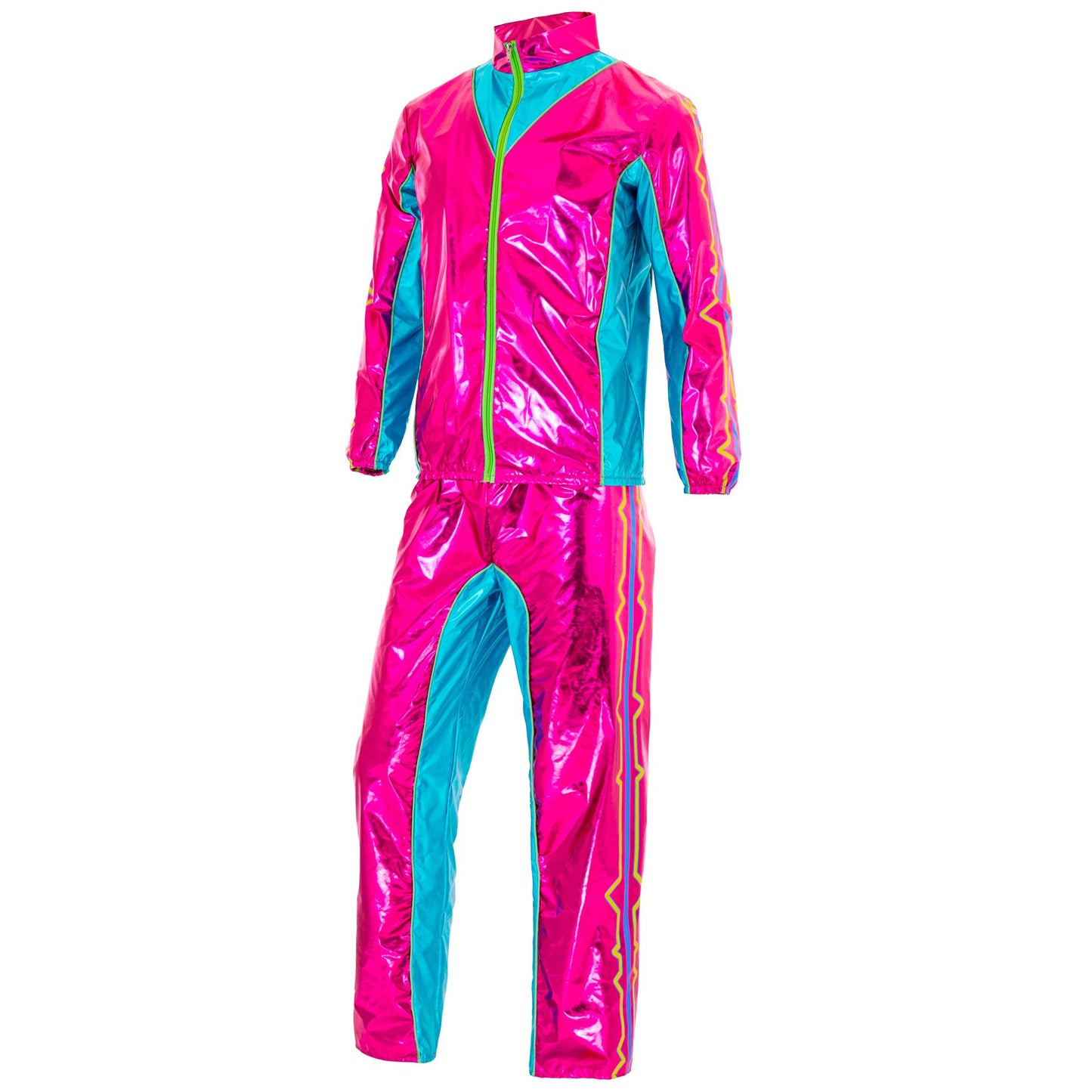 "PARTY FASHION TRAININGSANZUG DANCE MUSIC IN PINK METALLIC" (Oberteil, Hose) – Ansicht 4