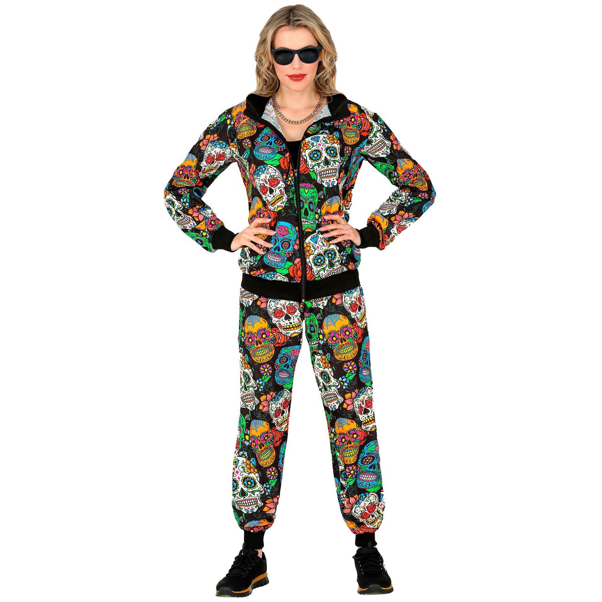 "PARTY FASHION TRAININGSANZUG DIA DE LOS MUERTOS" (Oberteil, Hose) – Ansicht 3