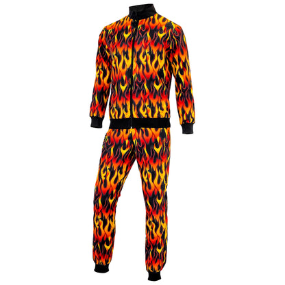 "PARTY FASHION TRAININGSANZUG IN FLAMMEN" (Oberteil, Hose) – Ansicht 4