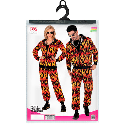 "PARTY FASHION TRAININGSANZUG IN FLAMMEN" (Oberteil, Hose) – Ansicht 5