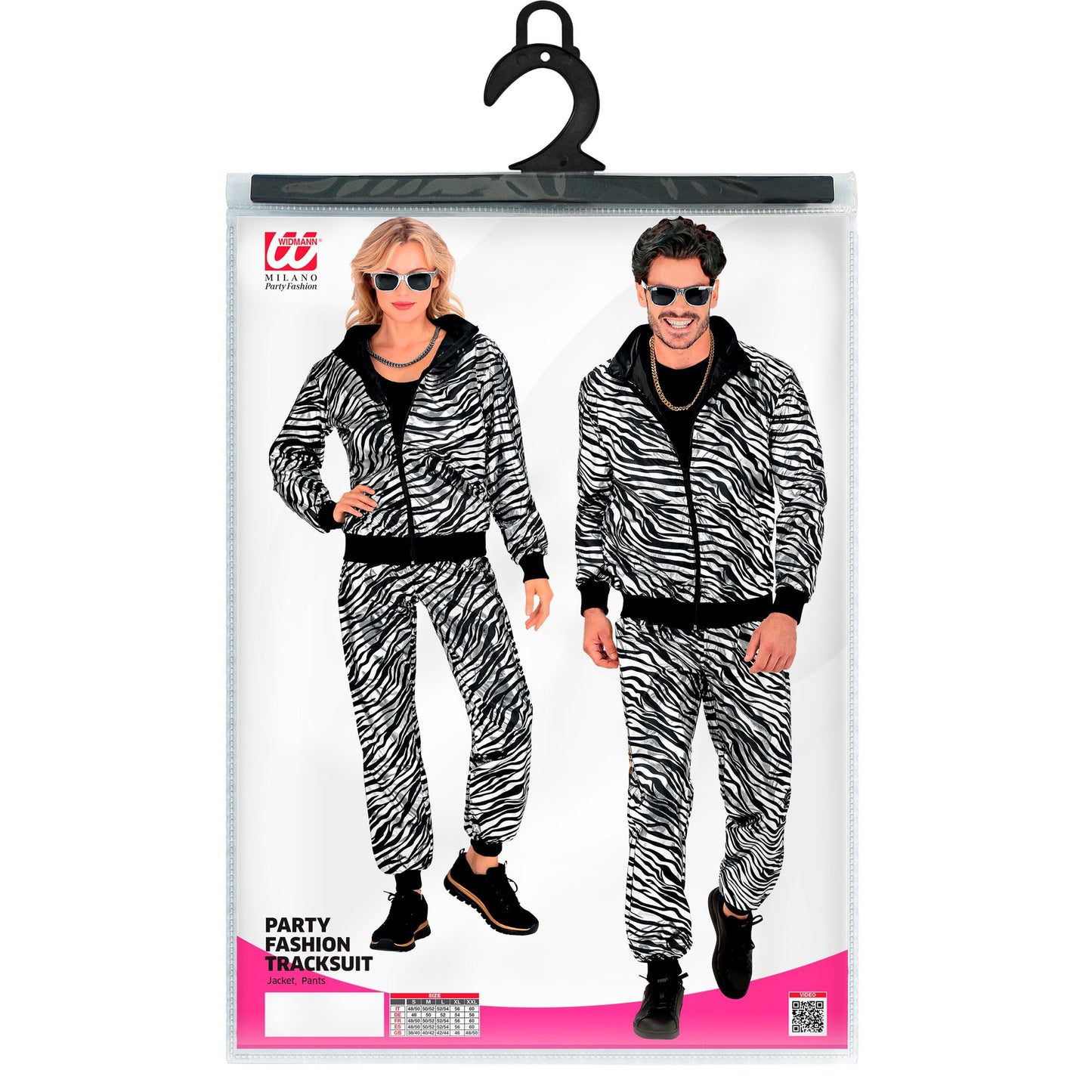 "PARTY FASHION TRAININGSANZUG MIT TIERMUSTER IN SILBER METALLIC" (Oberteil, Hose) – Ansicht 5