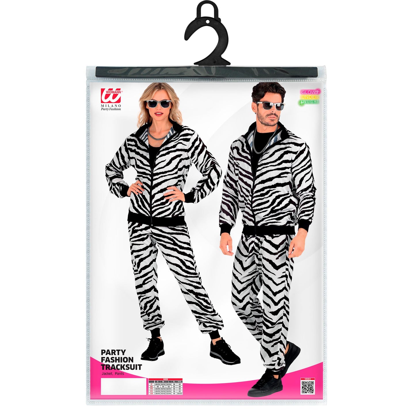 "PARTY FASHION TRAININGSANZUG MIT ZEBRAMUSTER" (Oberteil, Hose) – Ansicht 5