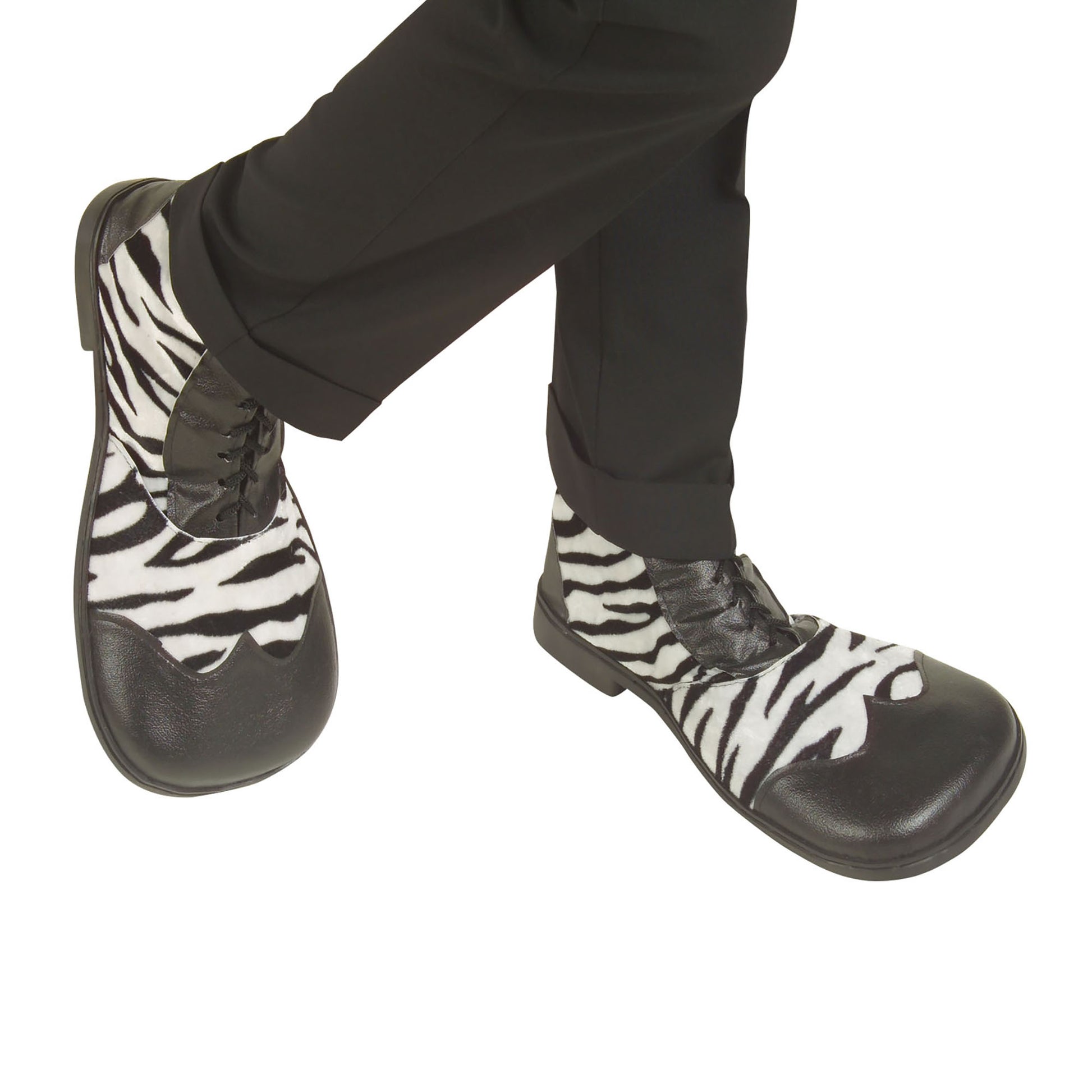 "PARTYSCHUHE ZEBRA" mit Gummisohle – Vorderansicht