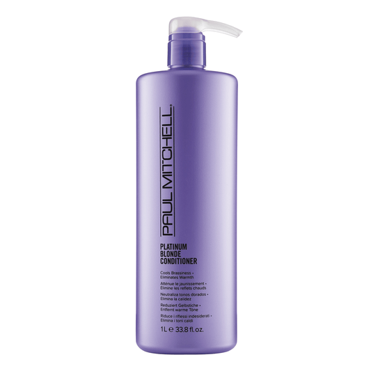 Paul Mitchell Paul Mitchell, Blonde Platinum Blonde, Parabenfrei, Haarspülung, Kühlt Messingtöne, 1000 ml Regular