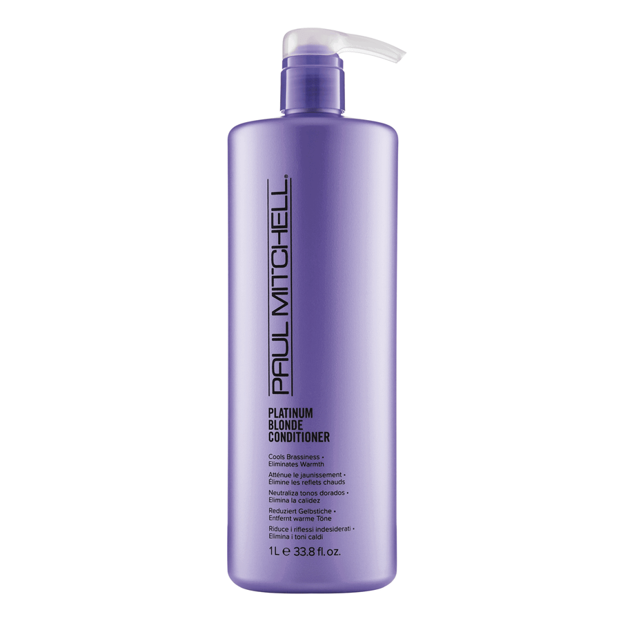 Paul Mitchell Paul Mitchell, Blonde Platinum Blonde, Parabenfrei, Haarspülung, Kühlt Messingtöne, 1000 ml Regular