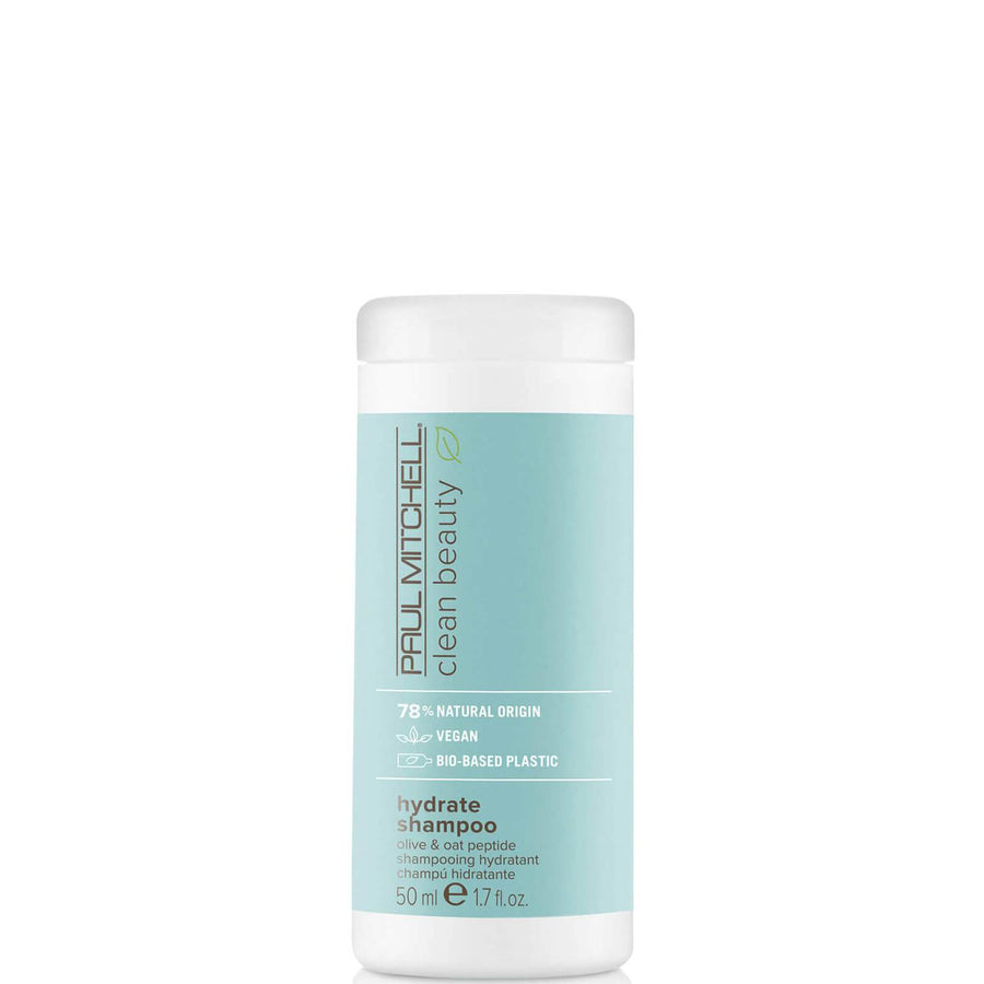 Paul Mitchell Paul Mitchell, Clean Beauty Hydrate, Vegan, Haarshampoo, Bilanziert Feuchtigkeit, 50 ml Regular