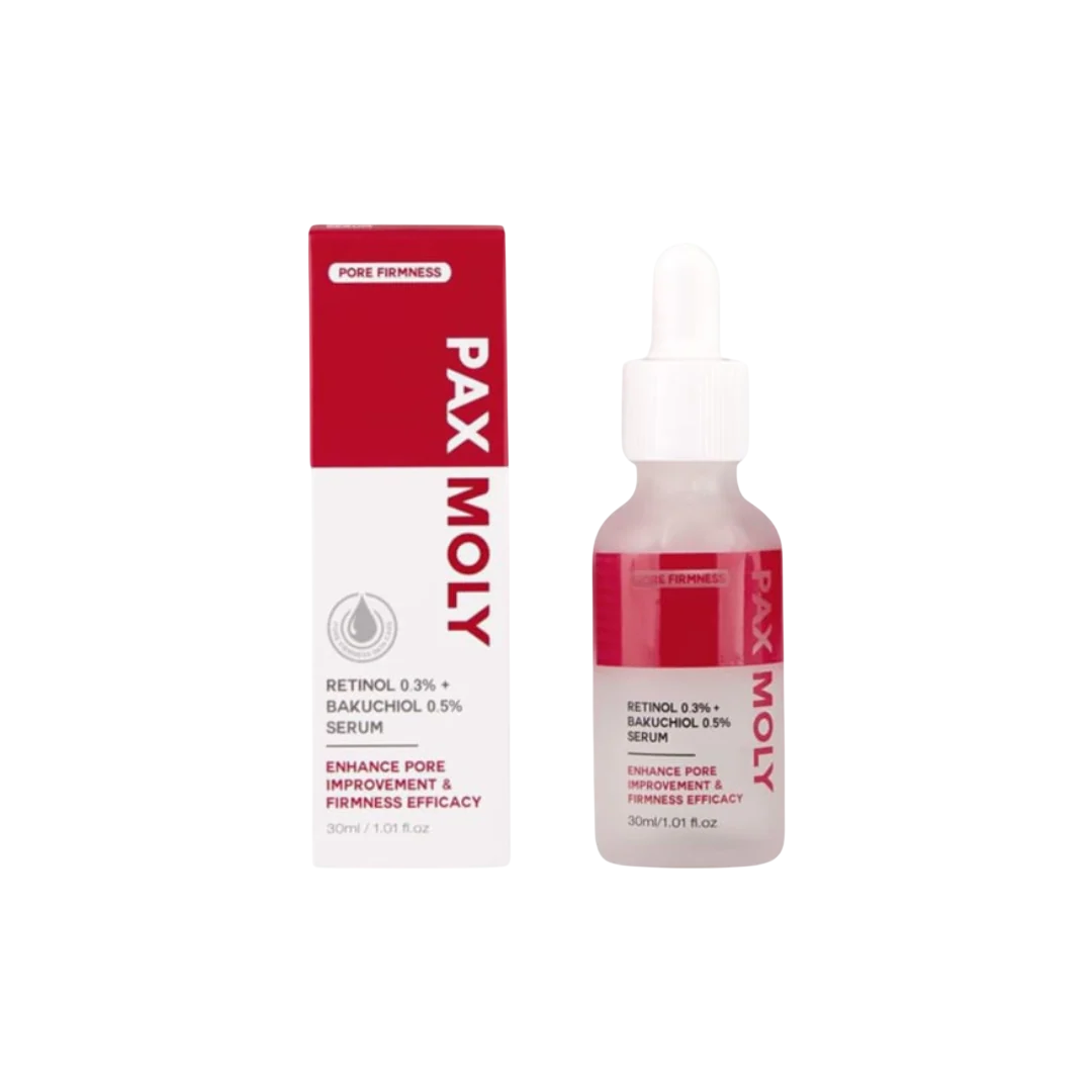 PaxMoly, Daily High Strength, 0.3% Retinol + 0.5% Bakuchiol, Anti-Aging & Repairing, Nacht, Serum, Für das Gesicht, 30 ml
