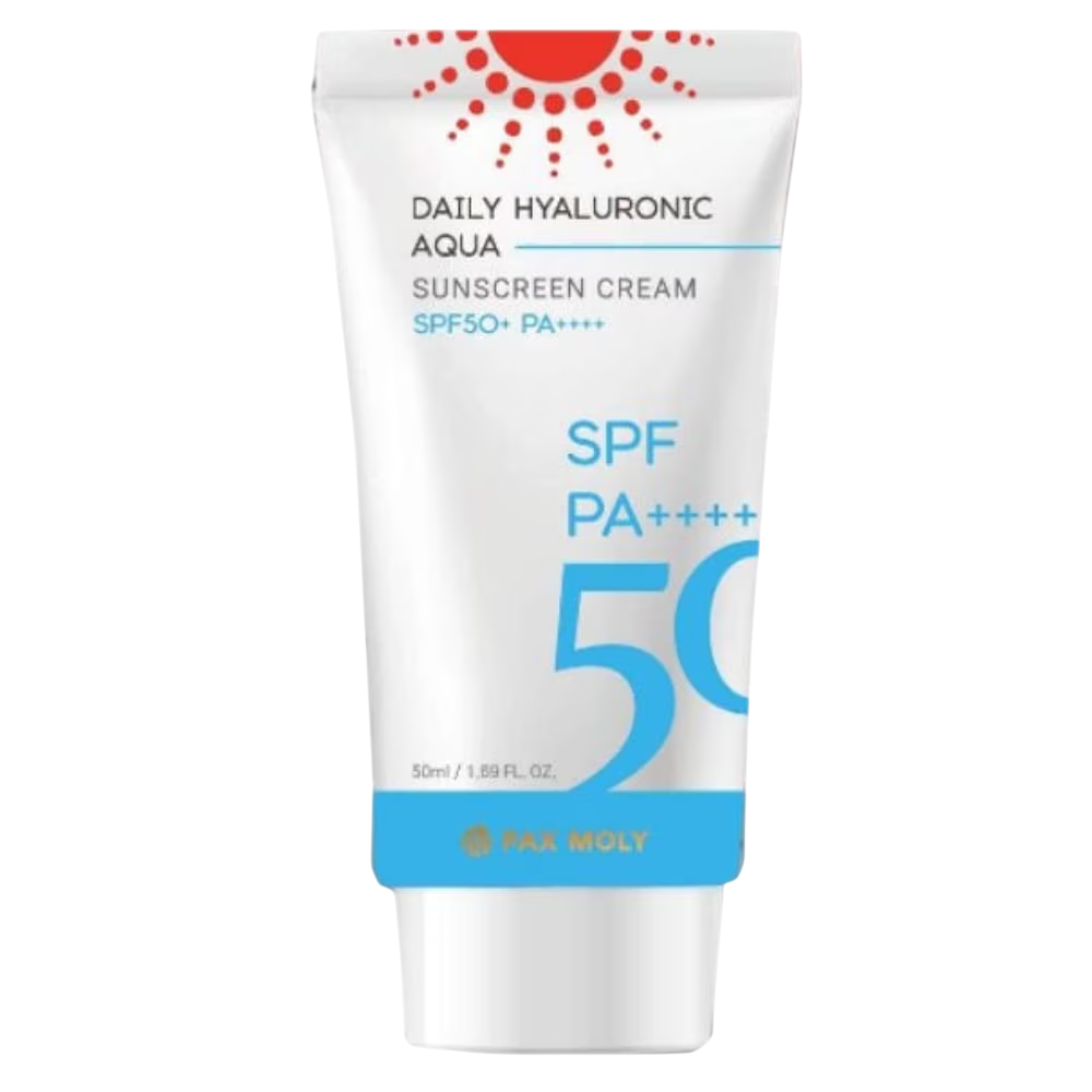 PaxMoly, Daily Hyaluronic Aqua, Befeuchtend und schützend, Sonnencreme, Gesicht & Körper, SPF50+, 50 ml