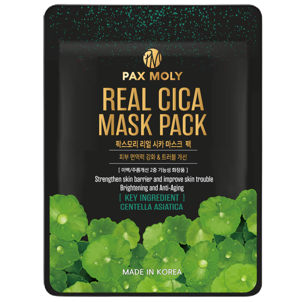 PaxMoly, Real Cica, Soothing & Brightening, Gesichtsmaske, Gesicht, Tag & Nacht, 25 ml