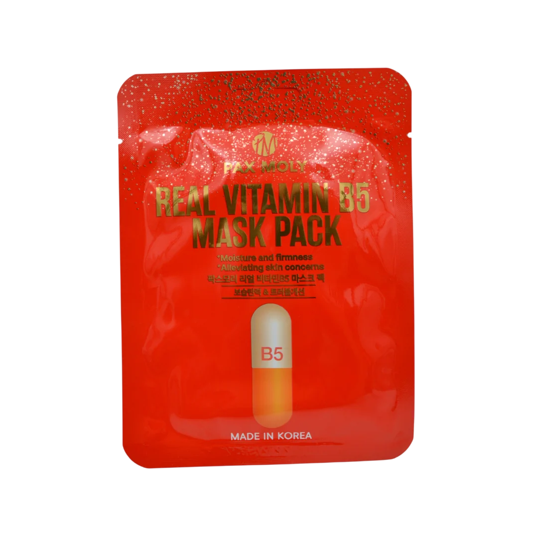 PaxMoly, Real Vitamin B5, Hydrating & Soothing & Repairing, Gesichtsmaske, Gesicht, Tag & Nacht, 25 ml