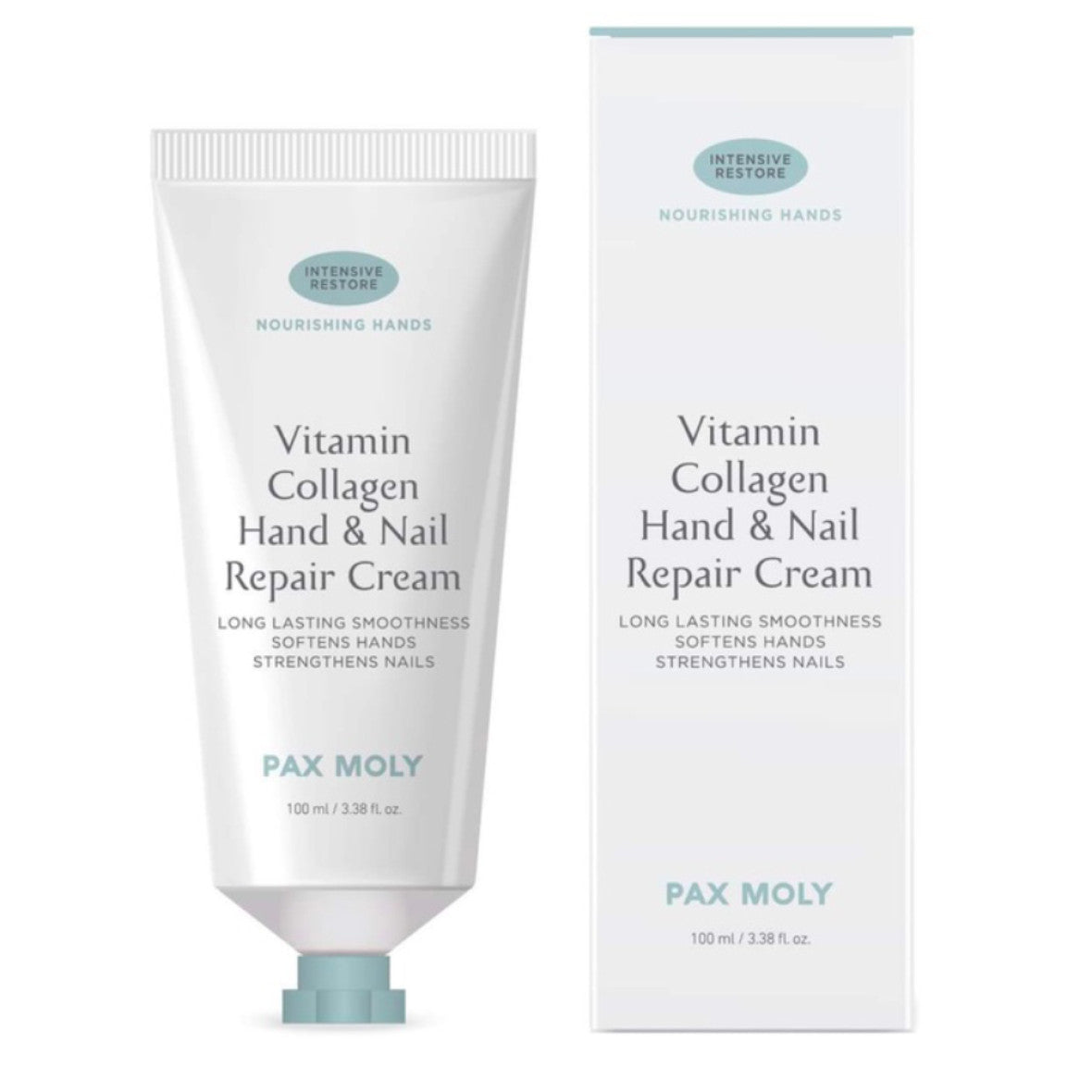 PaxMoly, Vitamin Collagen, Hydrating & Moisturising, Hand- und Nagelcreme, Fruity & Floral, 100 ml