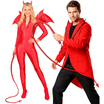 "PEITSCHE TEUFELSSCHWANZ ROT" 180 cm – Ansicht 3