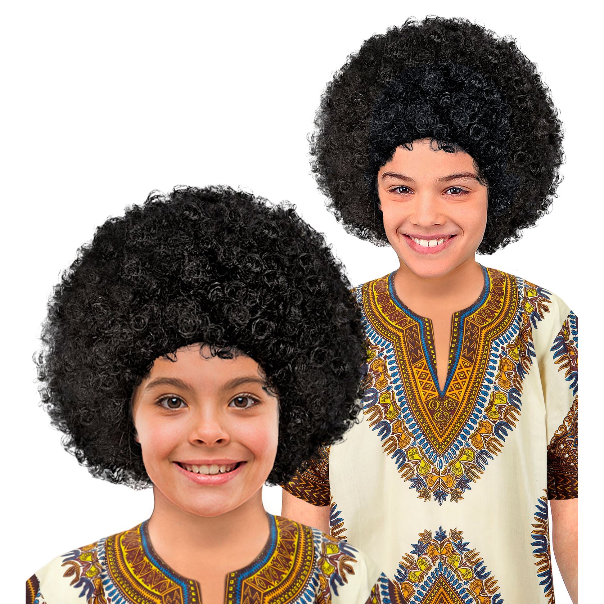 "PERÜCKE AFRO" in Polybag – Vorderansicht