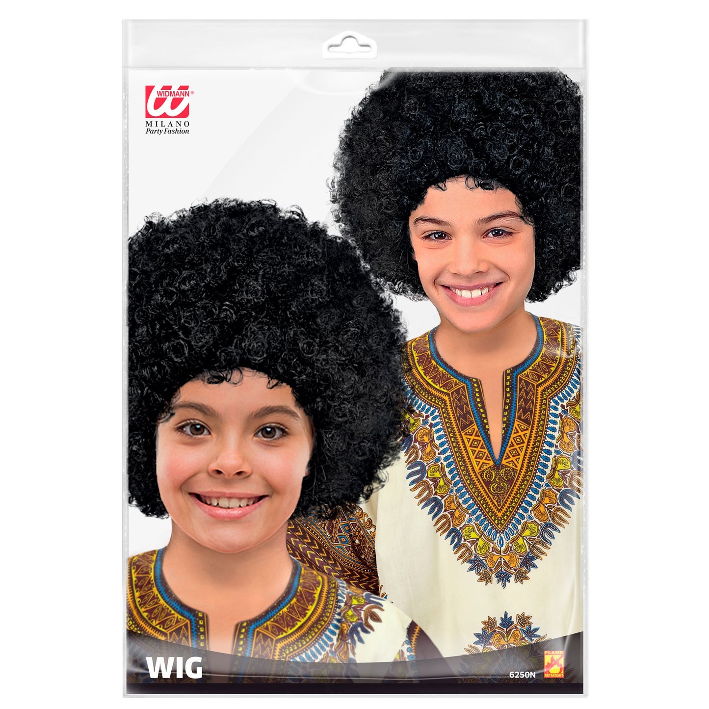 "PERÜCKE AFRO" in Polybag – Detailansicht