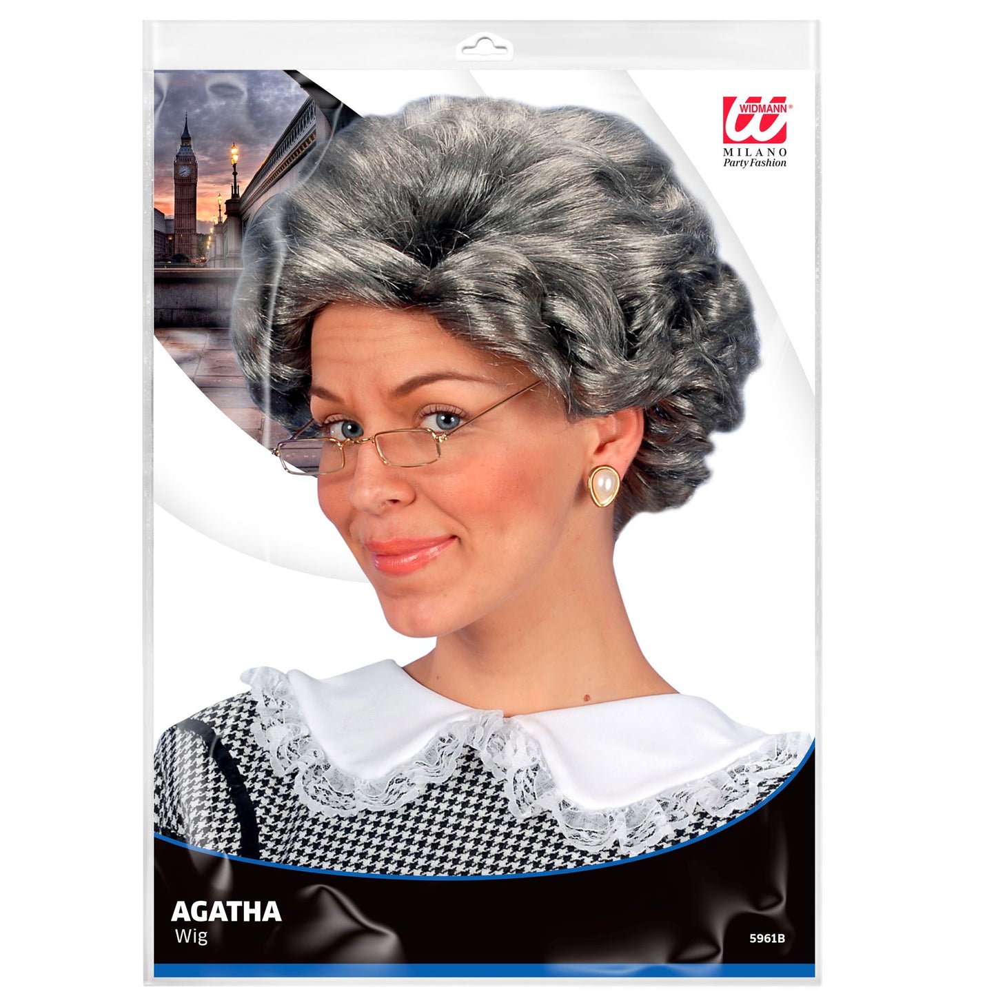 "PERÜCKE AGATHA" in Polybag – Detailansicht