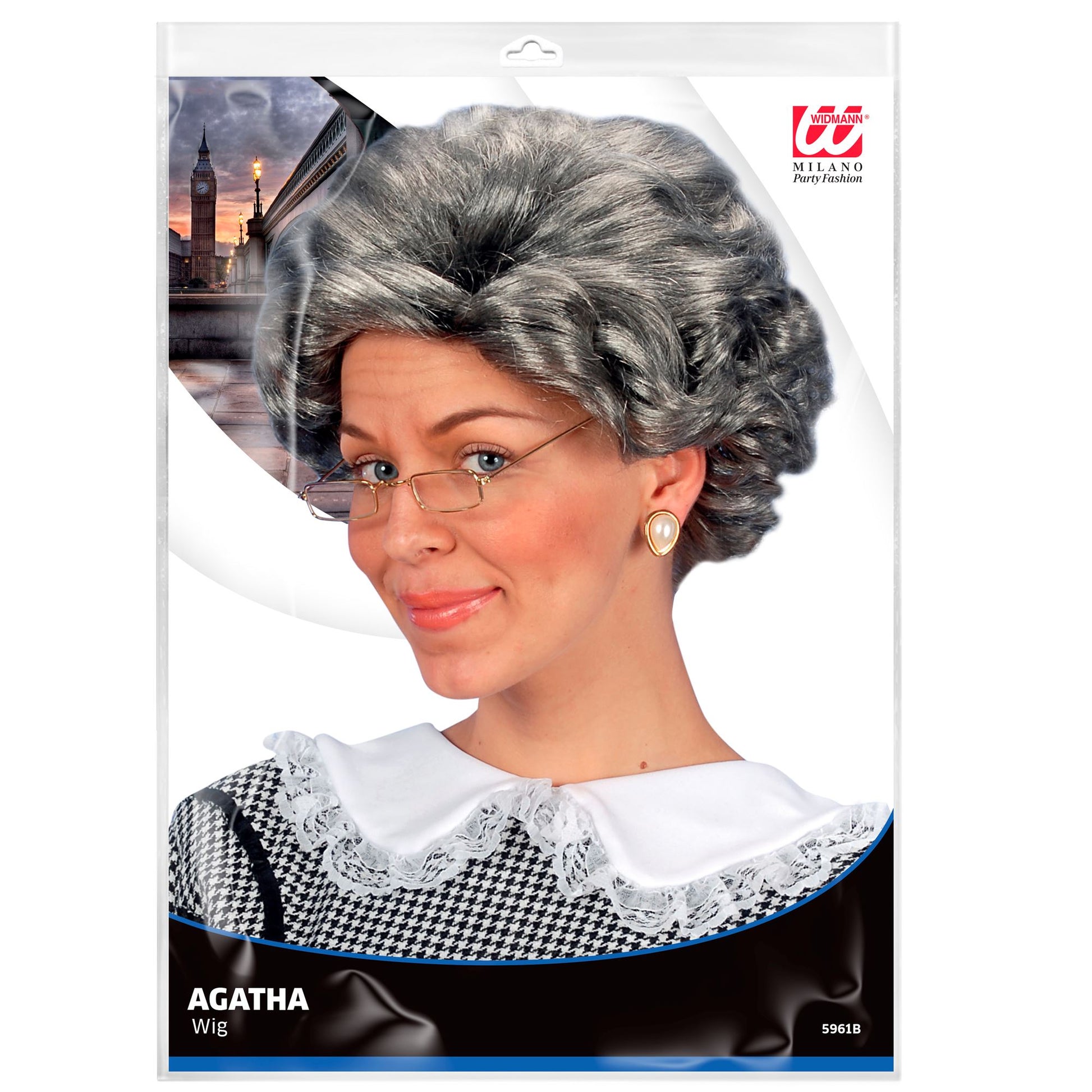 "PERÜCKE AGATHA" in Polybag – Detailansicht