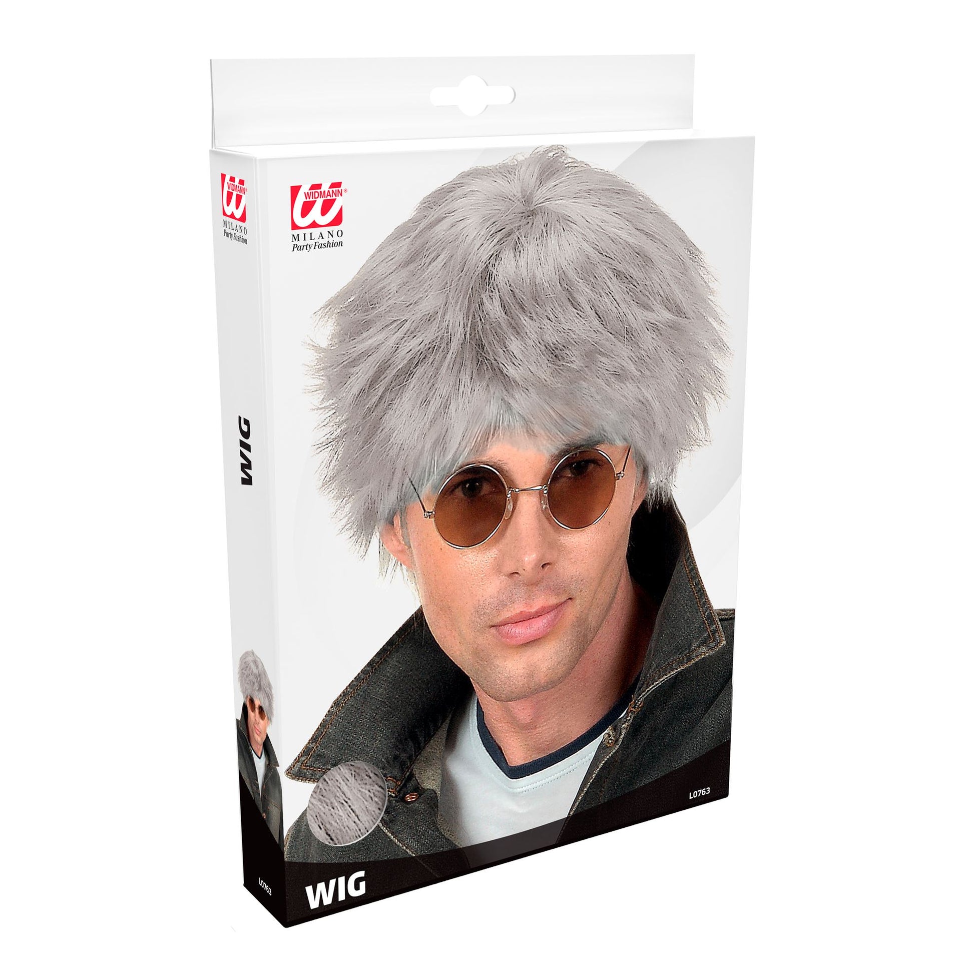 "PERÜCKE BEAT" grau - in Box – Detailansicht