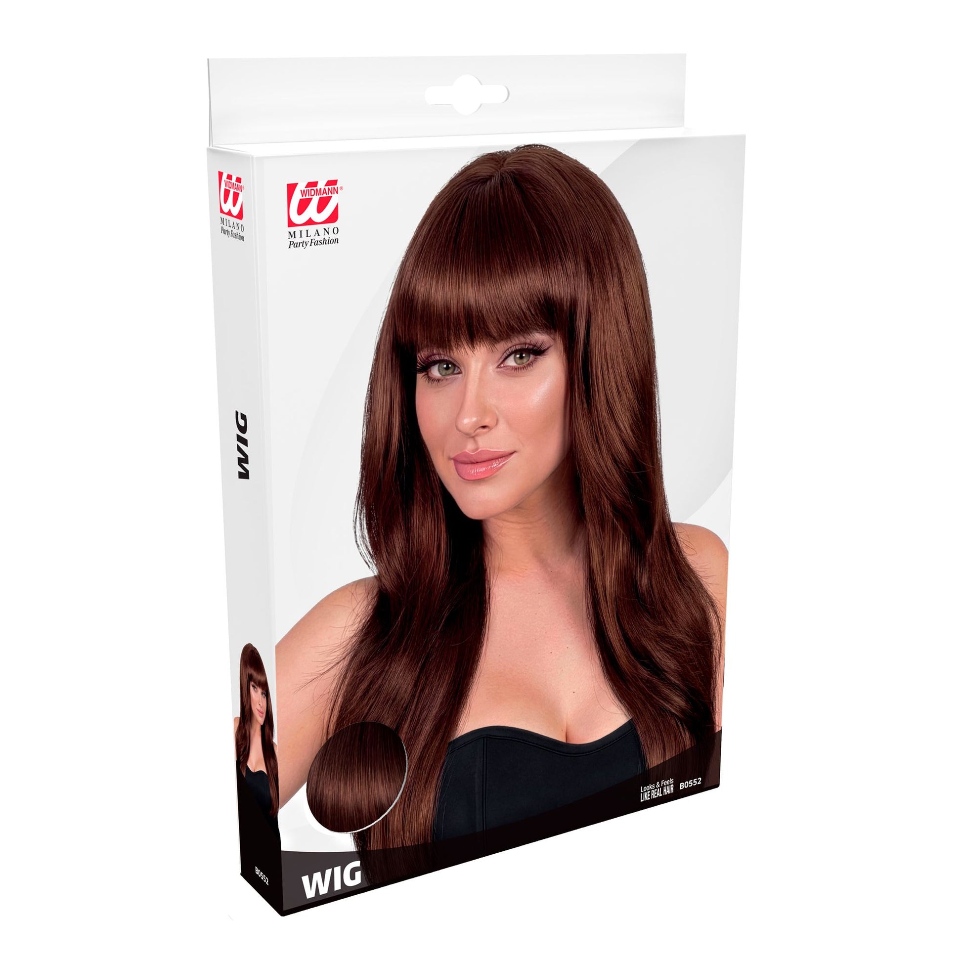 "PERÜCKE BEAUTIFUL" in Box - braun – Detailansicht