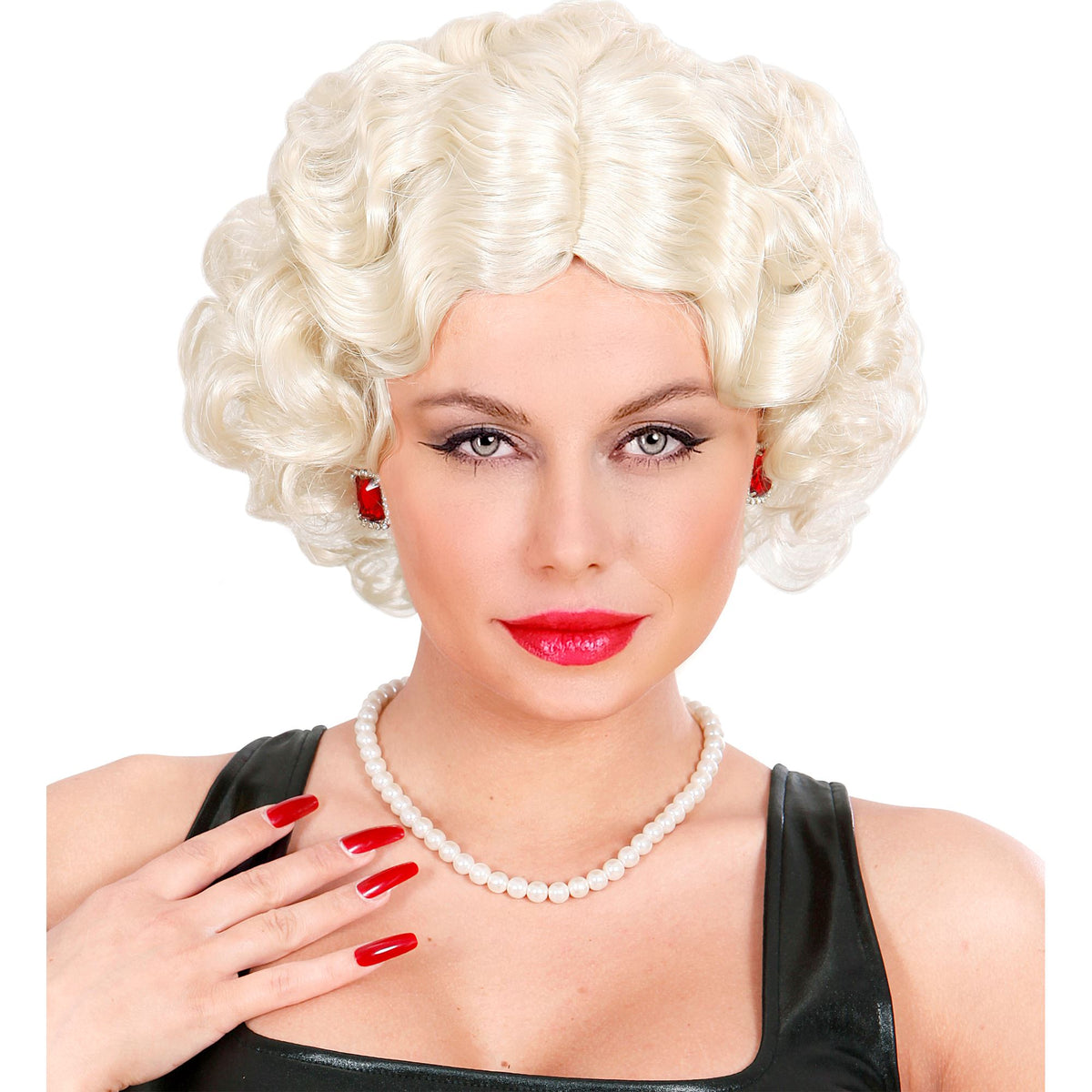 "PERÜCKE BETTY" blond - in Box – Vorderansicht