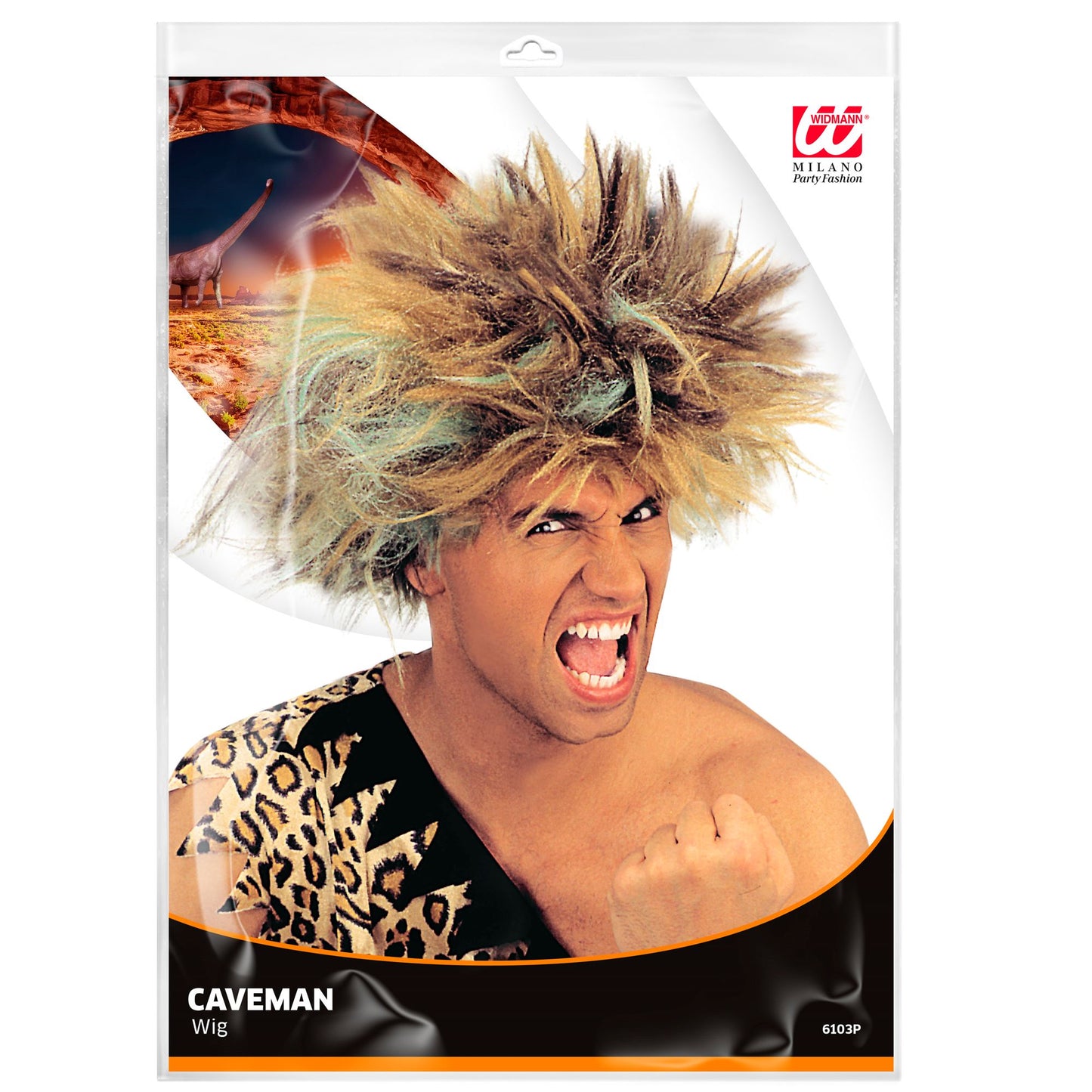 "PERÜCKE CAVEMAN" in Polybag – Detailansicht