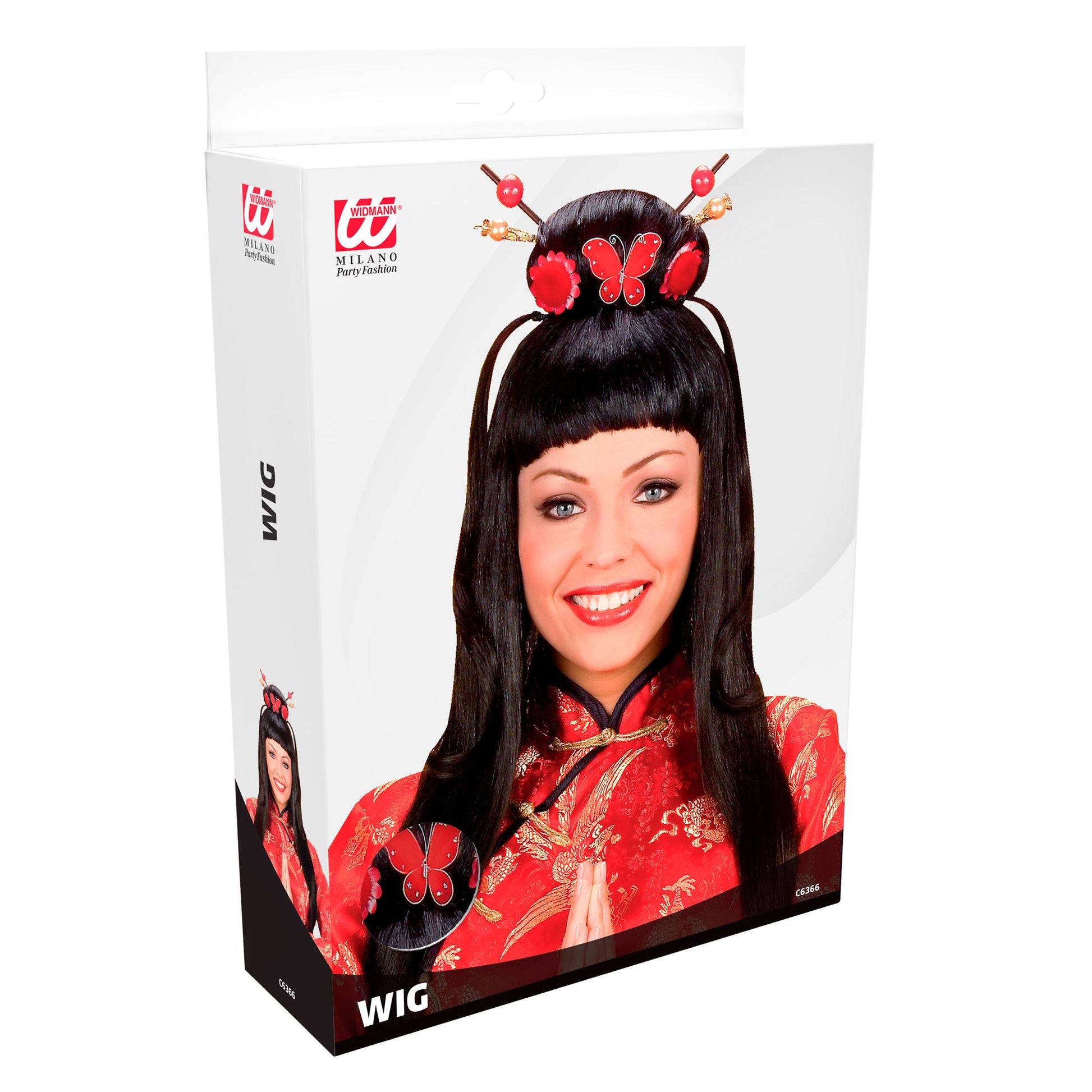 "PERÜCKE CHINESISCHES MÄDCHEN" in Box – Detailansicht