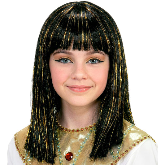 "PERÜCKE CLEOPATRA MIT LAMETTA" in Polybag – Vorderansicht