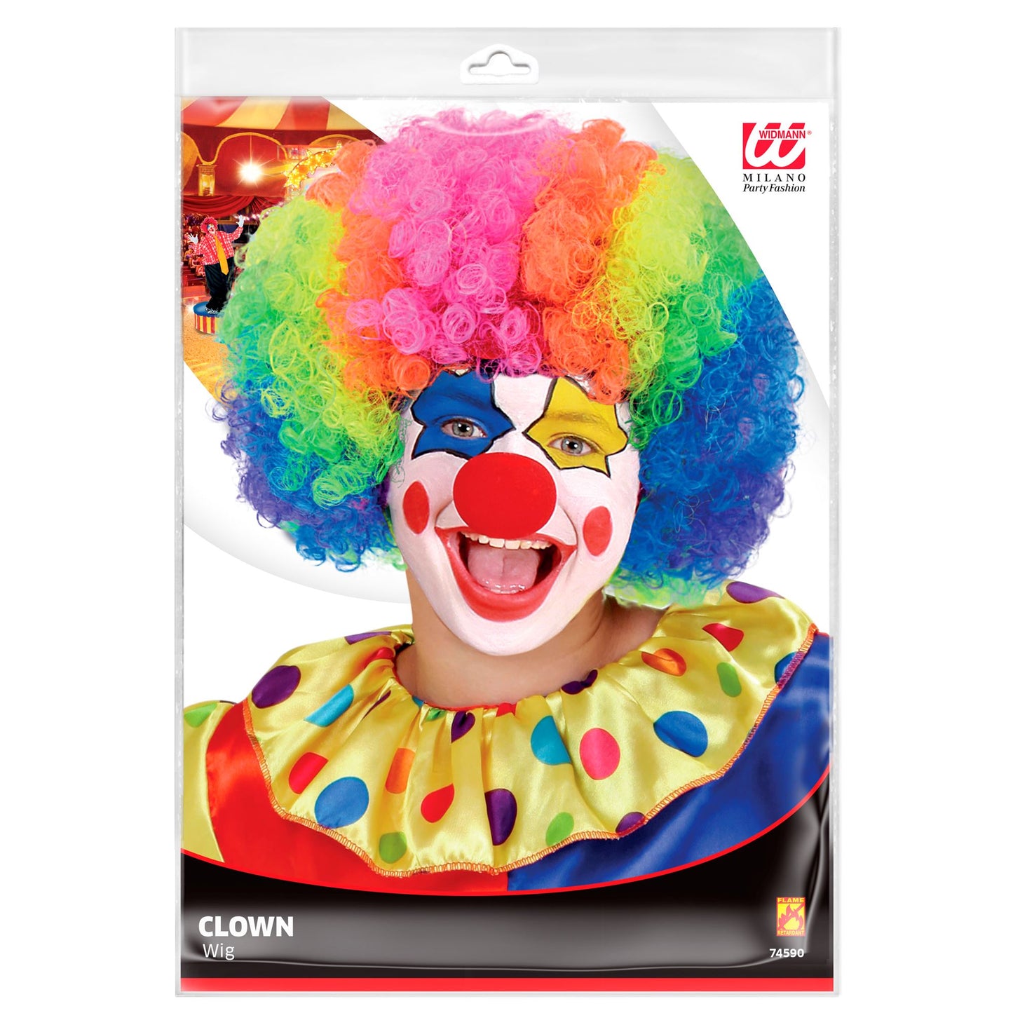 "PERÜCKE CLOWN" in Polybag – Detailansicht