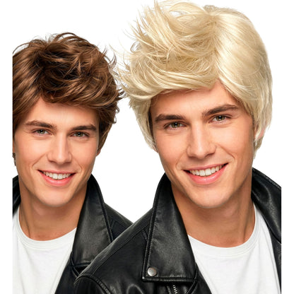 "PERÜCKE DAVID" in Box - in 2 Farben sort.: blond, braun – Vorderansicht