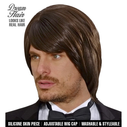 "PERÜCKE DREAM HAIR ADAM BRAUN" in farbiger Box – Vorderansicht