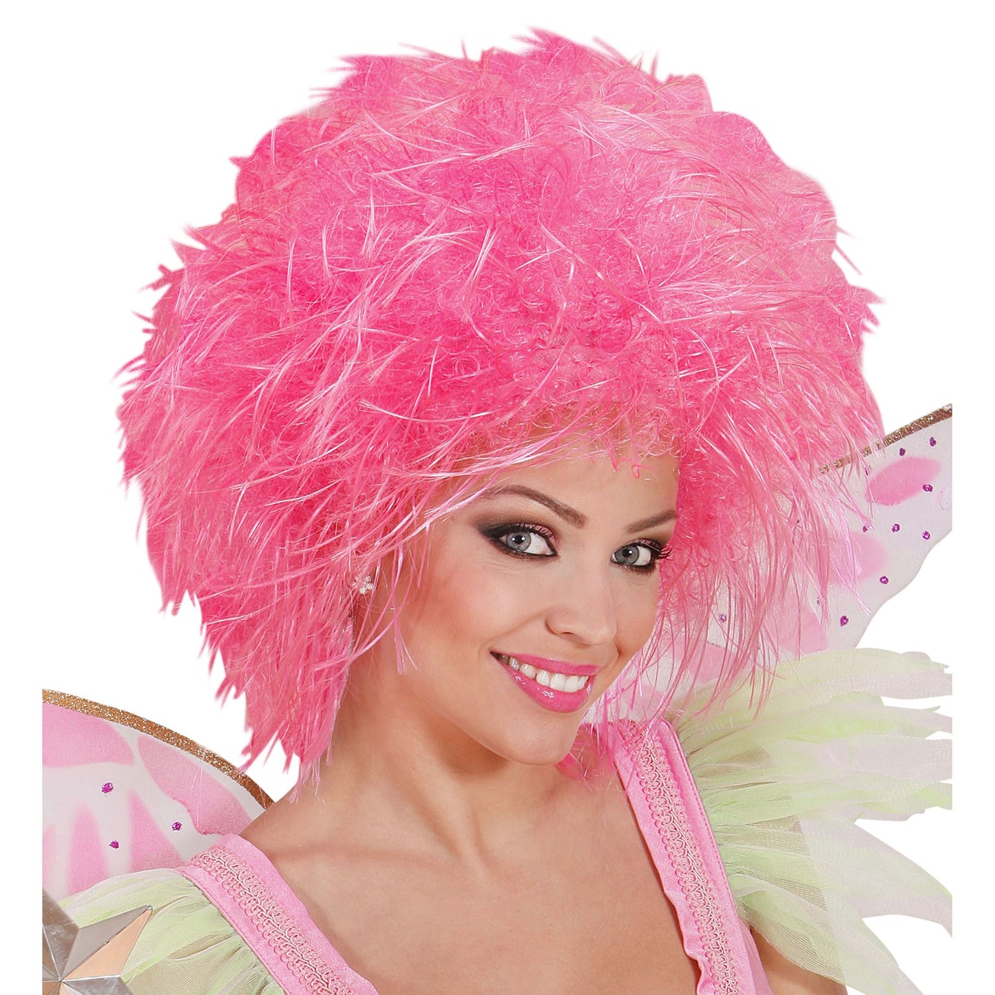 "PERÜCKE FEE" neonpink - in Polybag – Vorderansicht