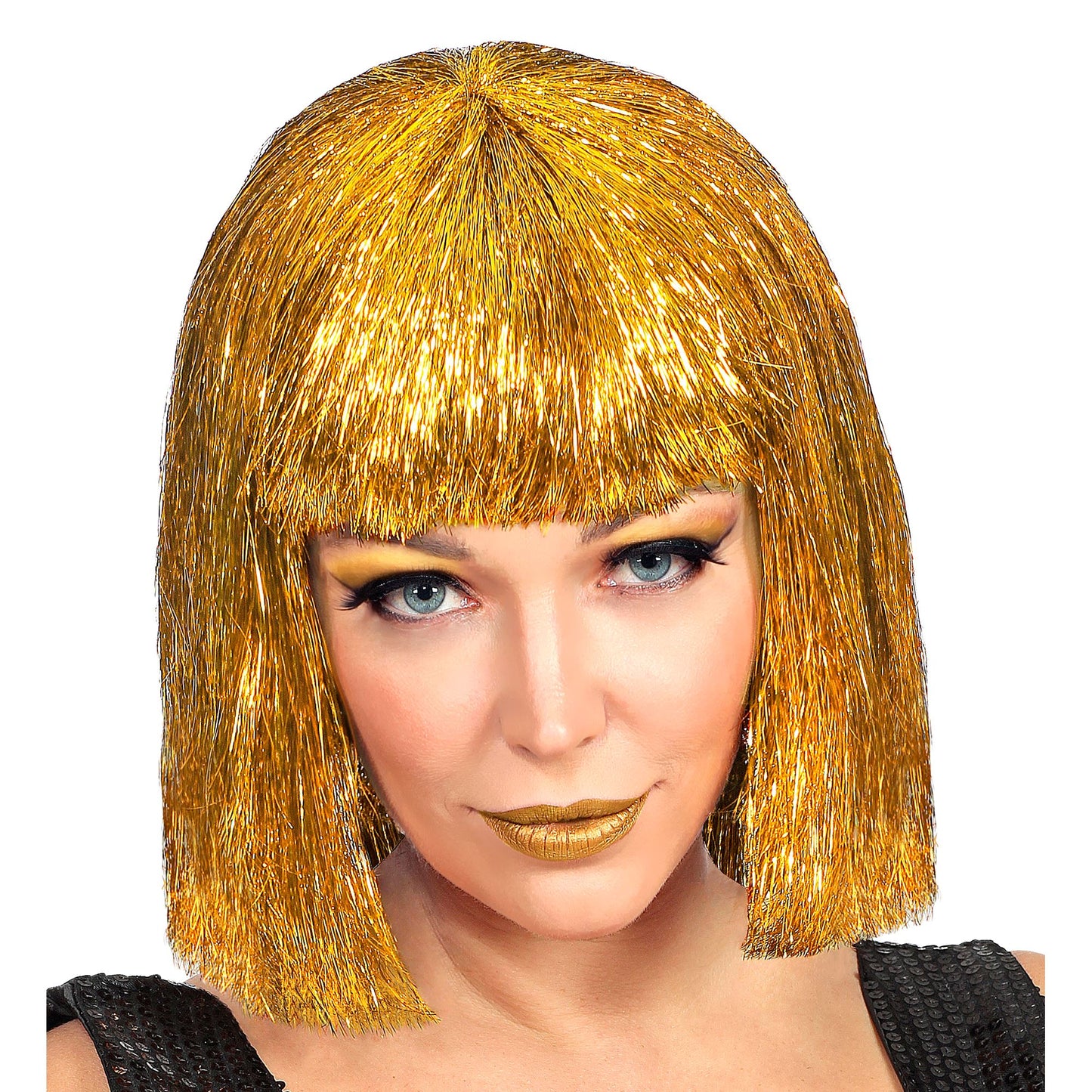"PERÜCKE GLITZY VEGAS GOLD" in Box – Ansicht 3
