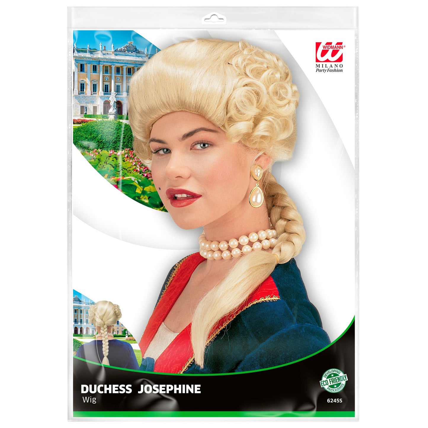 "PERÜCKE HERZOGIN JOSEPHINE" in Polybag – Detailansicht