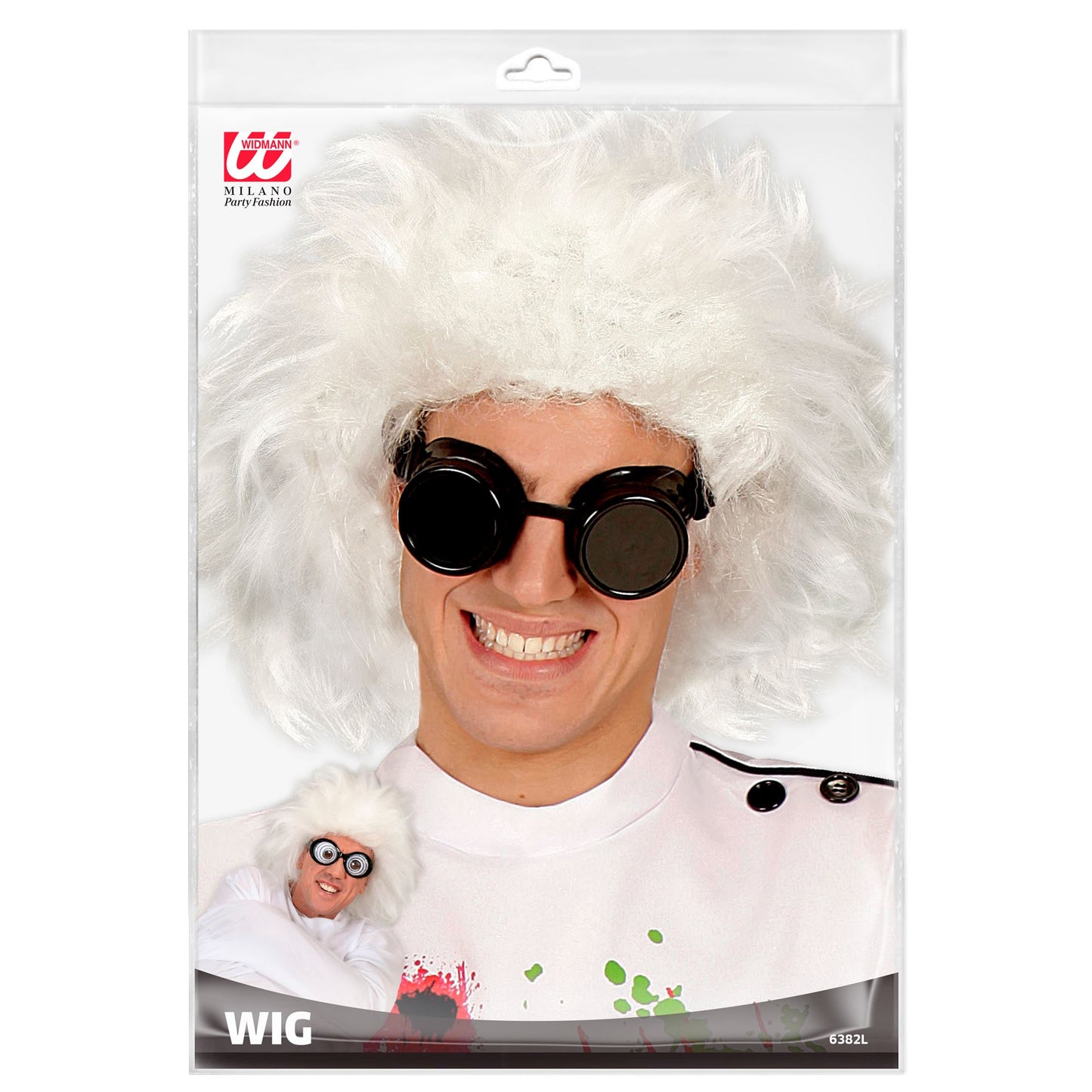 "PERÜCKE MAD SCIENTIST" in Polybag – Detailansicht