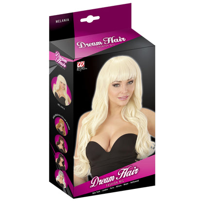 "PERÜCKE MELANIA BLOND IN DREAM HAIR QUALITÄT" in farbiger Box – Detailansicht
