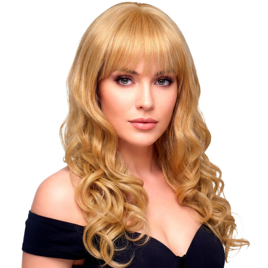 "PERÜCKE MICHELLE BLOND IN DREAM HAIR QUALITÄT" in farbiger Box – Vorderansicht