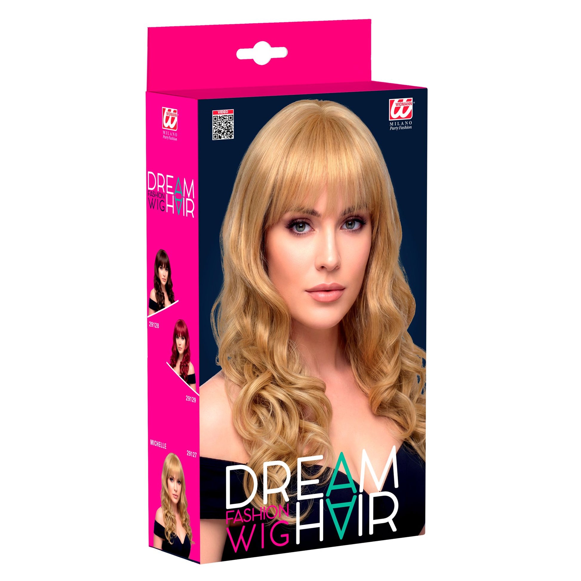 "PERÜCKE MICHELLE BLOND IN DREAM HAIR QUALITÄT" in farbiger Box – Detailansicht