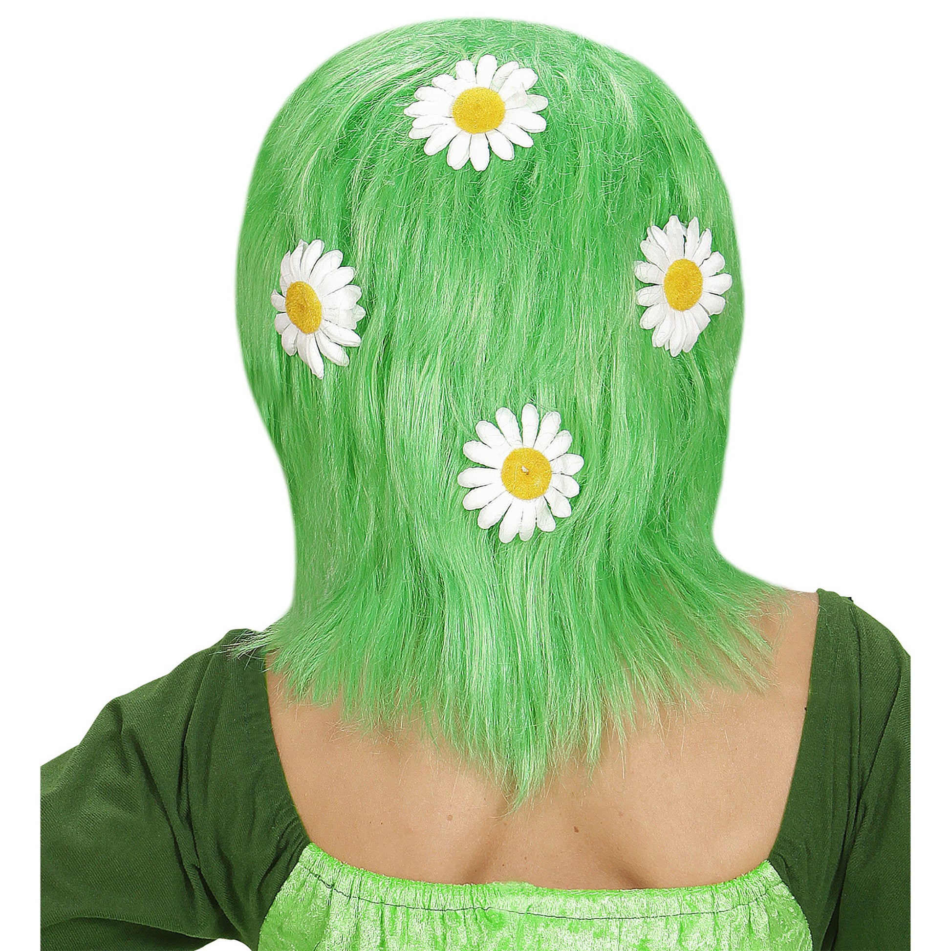 "PERÜCKE MUTTER NATUR MIT GÄNSEBLÜMCHEN" in Polybag – Detailansicht