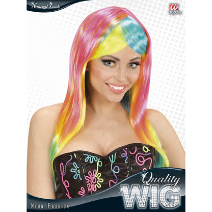 "PERÜCKE NEON FASHION" in Box – Detailansicht