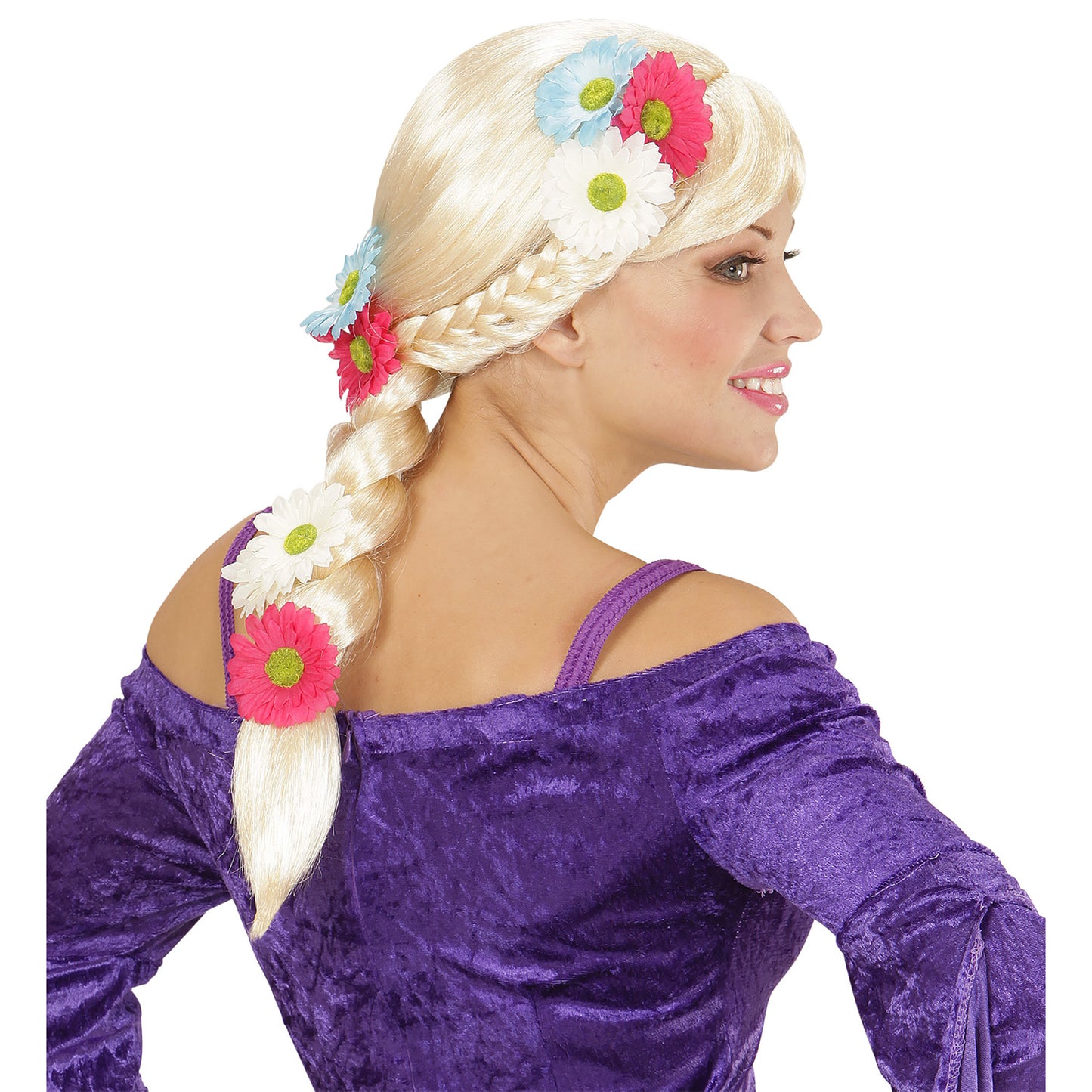 "PERÜCKE RAPUNZEL MIT BLUMEN" in Box – Ansicht 3