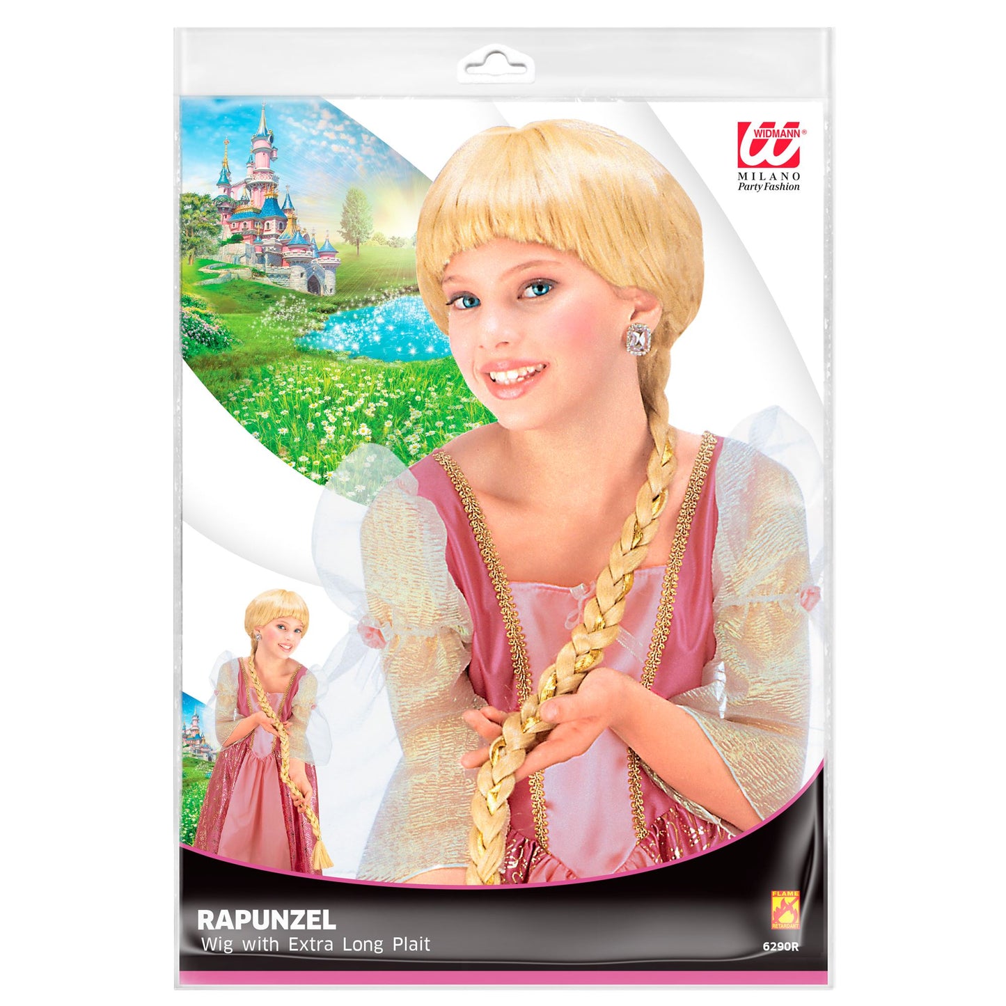 "PERÜCKE RAPUNZEL MIT EXTRA LANGEM ZOPF" in Polybag – Detailansicht