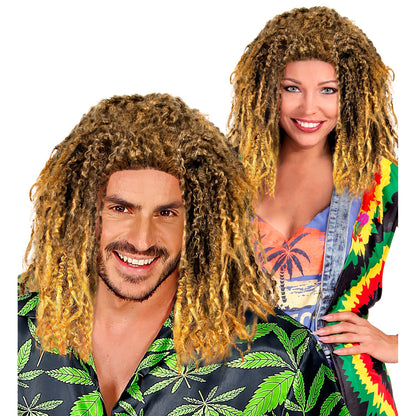 "PERÜCKE RASTA" blond - in Box – Vorderansicht
