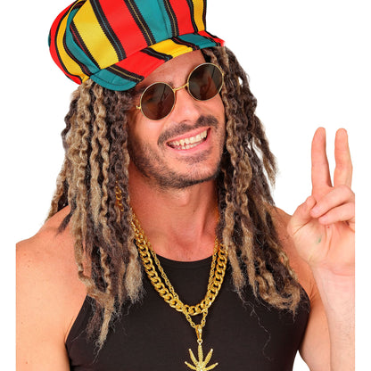 "PERÜCKE RASTAFARIAN" blond/braun - in Box – Ansicht 4