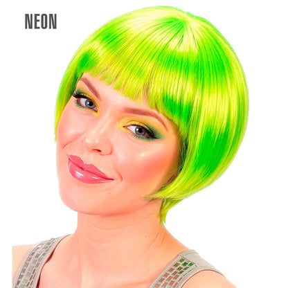 "PERÜCKE RAVE" neon grün - in Box – Vorderansicht