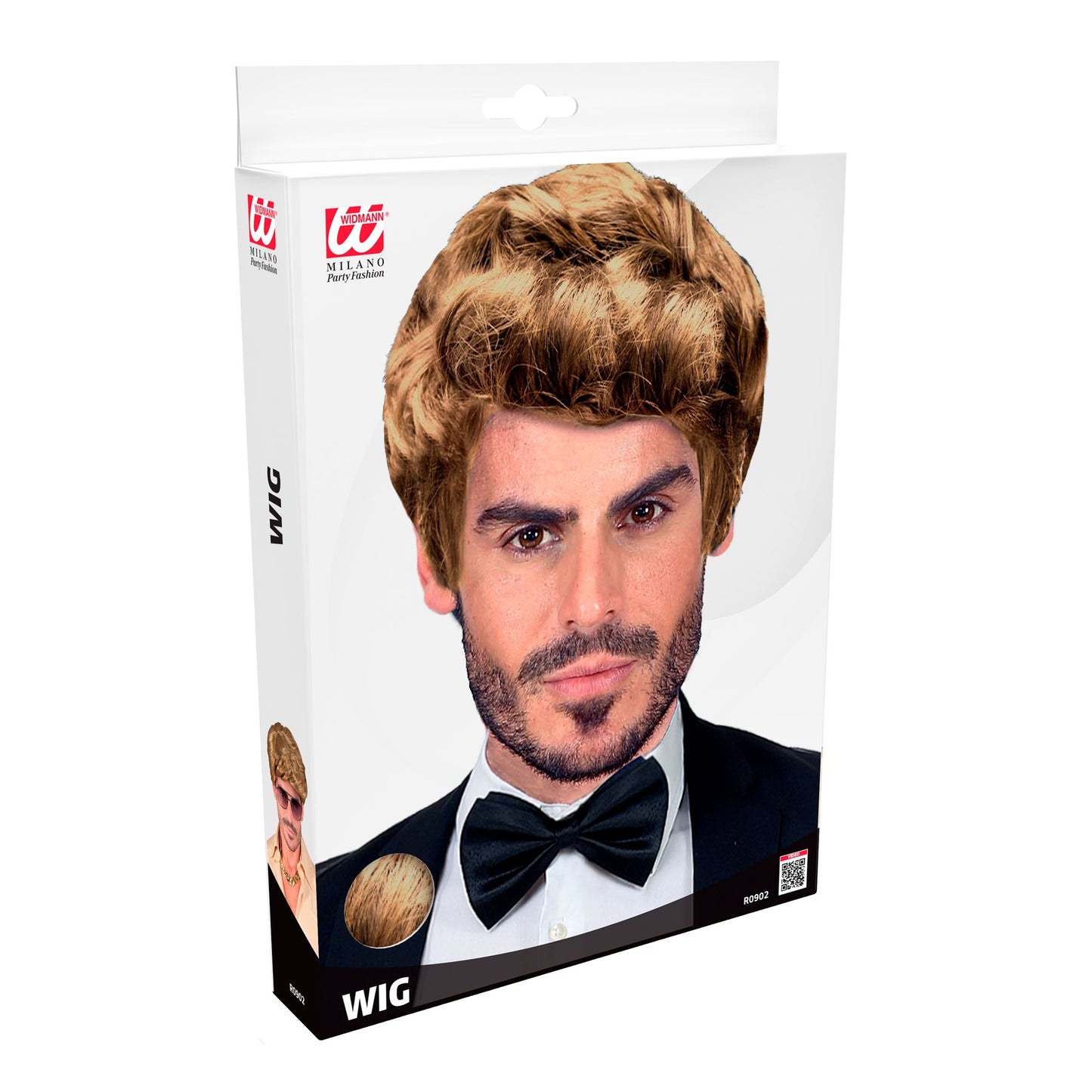 "PERÜCKE RICK" blond - in Box – Detailansicht