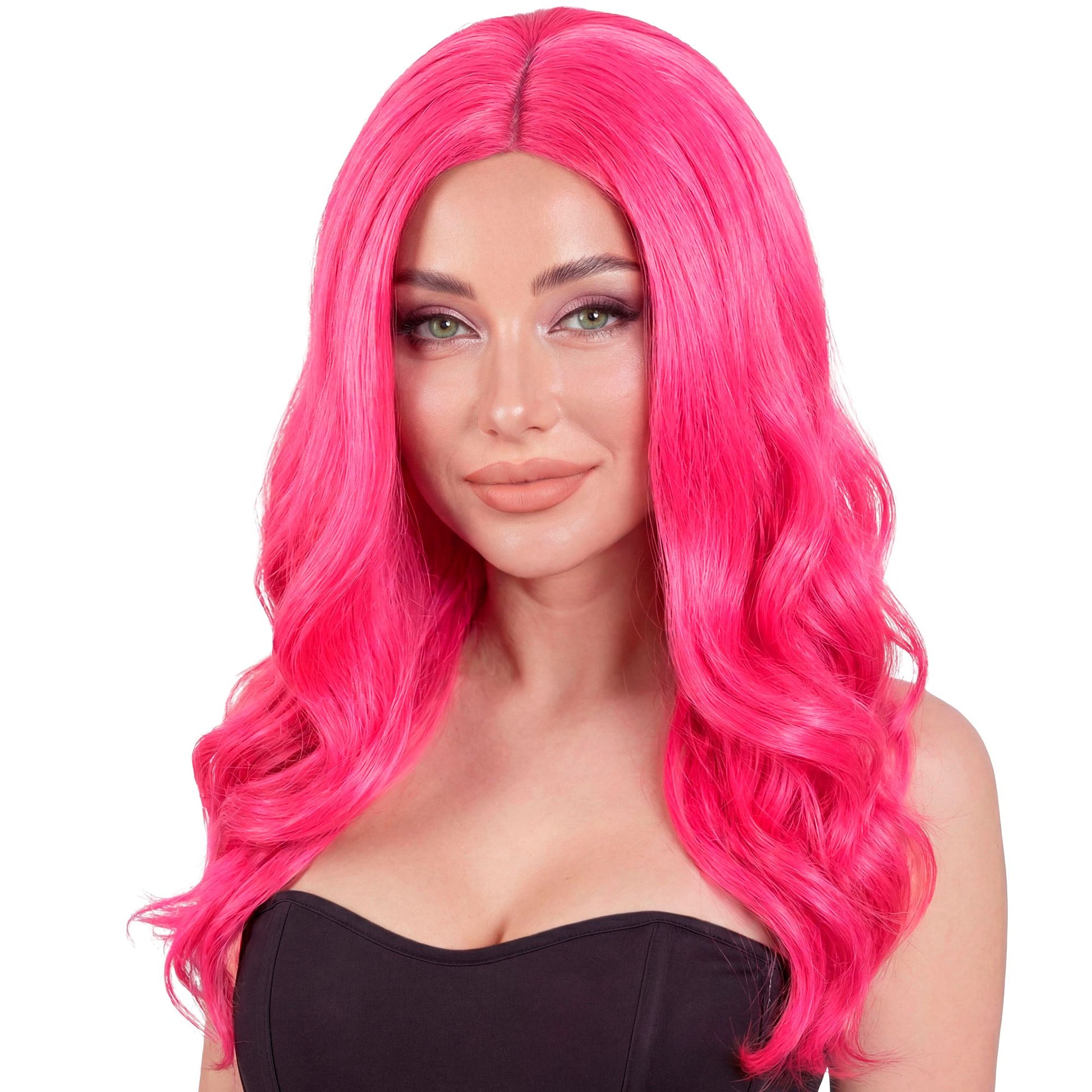 "PERÜCKE ROXY PINK" in Box – Vorderansicht